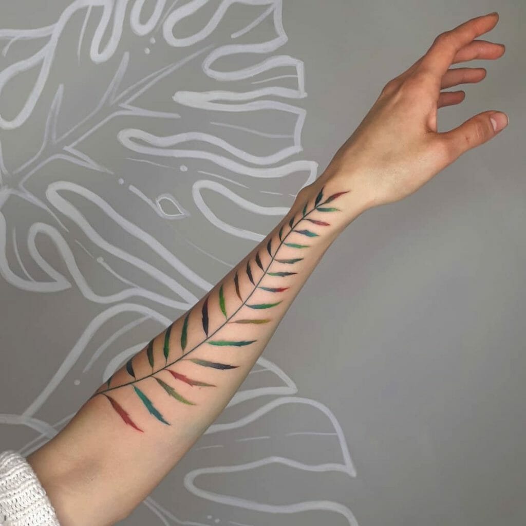 Pepper Twig Arm Tattoo