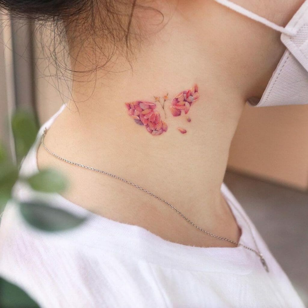 Petal Butterfly Tattoo