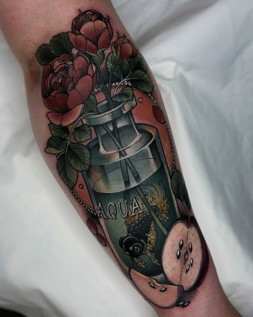 Pretty Neo Traditional Rose Tattoo Ideas