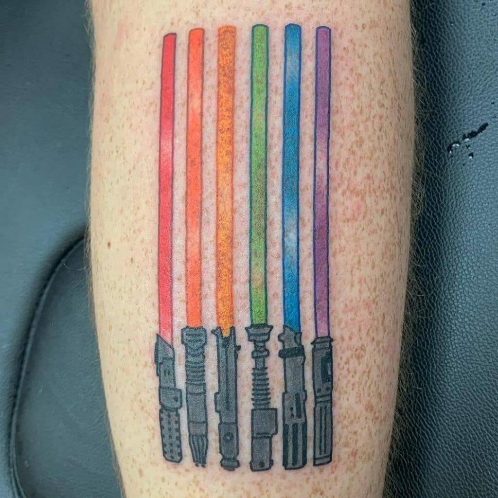 Pride Lightsabers Tattoo