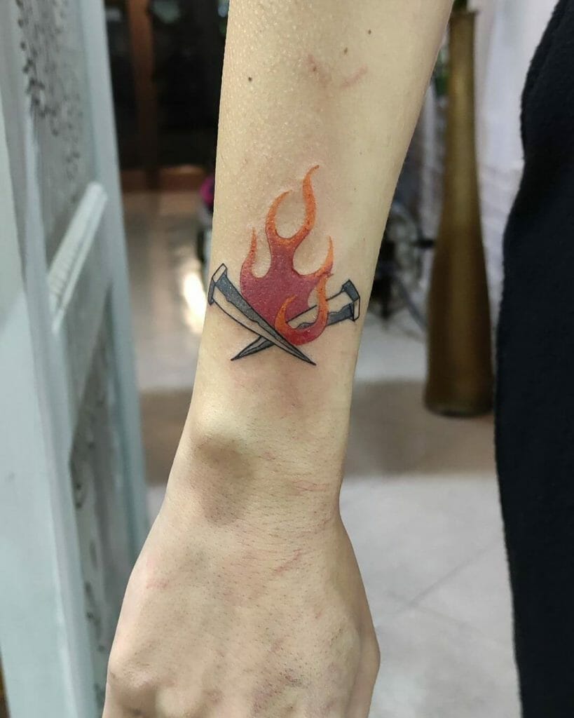 Raw Action and Fire Tattoo