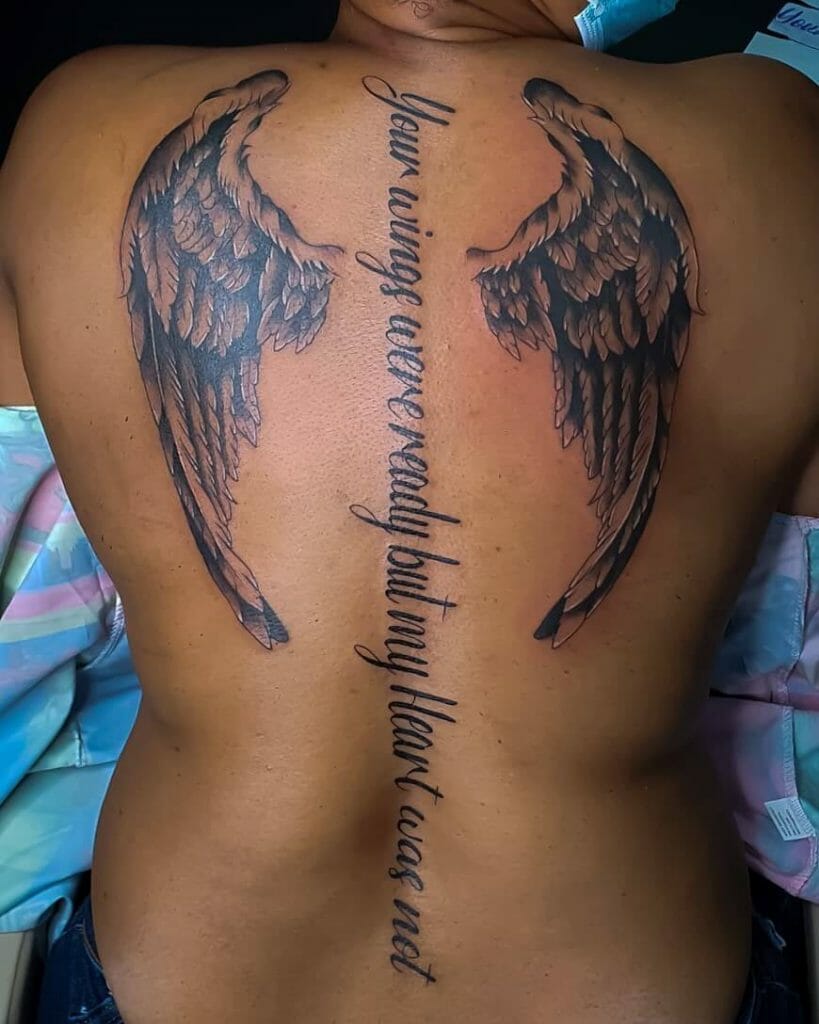 Religious Wings Tattoo