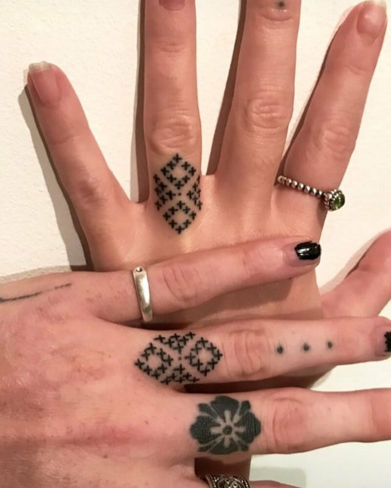 Ring Finger Matching Tattoos