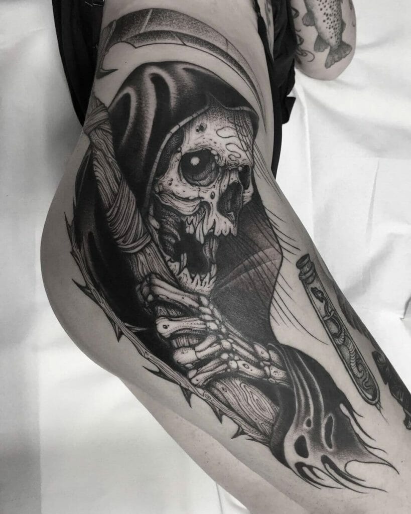 Scary and Fierce Grim Reaper Tattoo Ideas