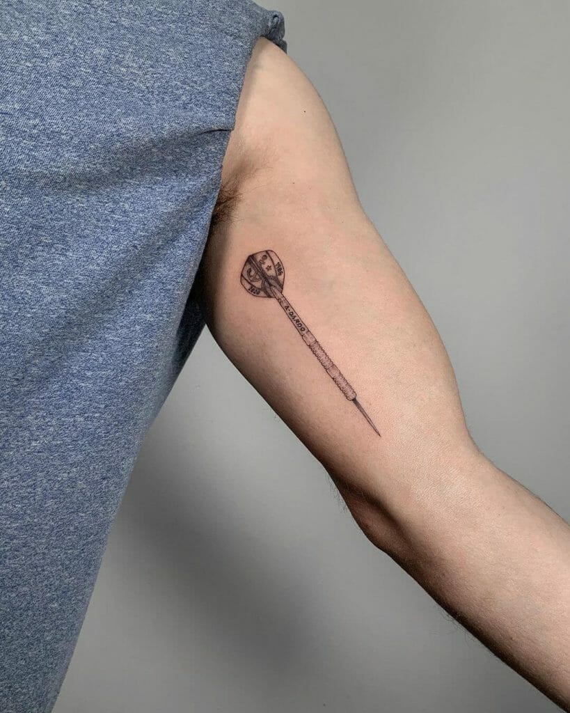 Single Needle Dart Tattoo