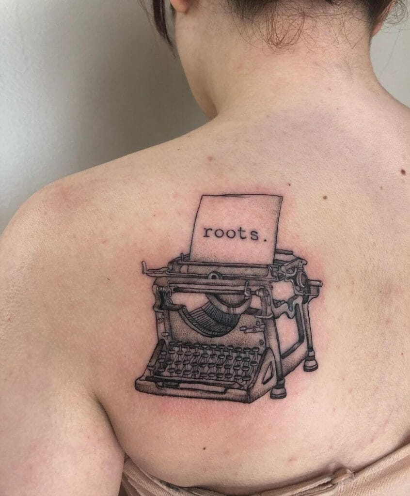 Single Word Tattoos With Typewriter