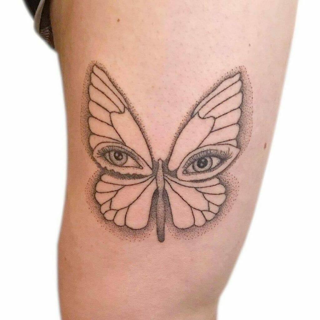 Small And Simple Butterfly Tattoo