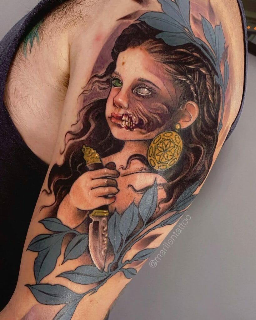 Small Girl Hel Tattoo