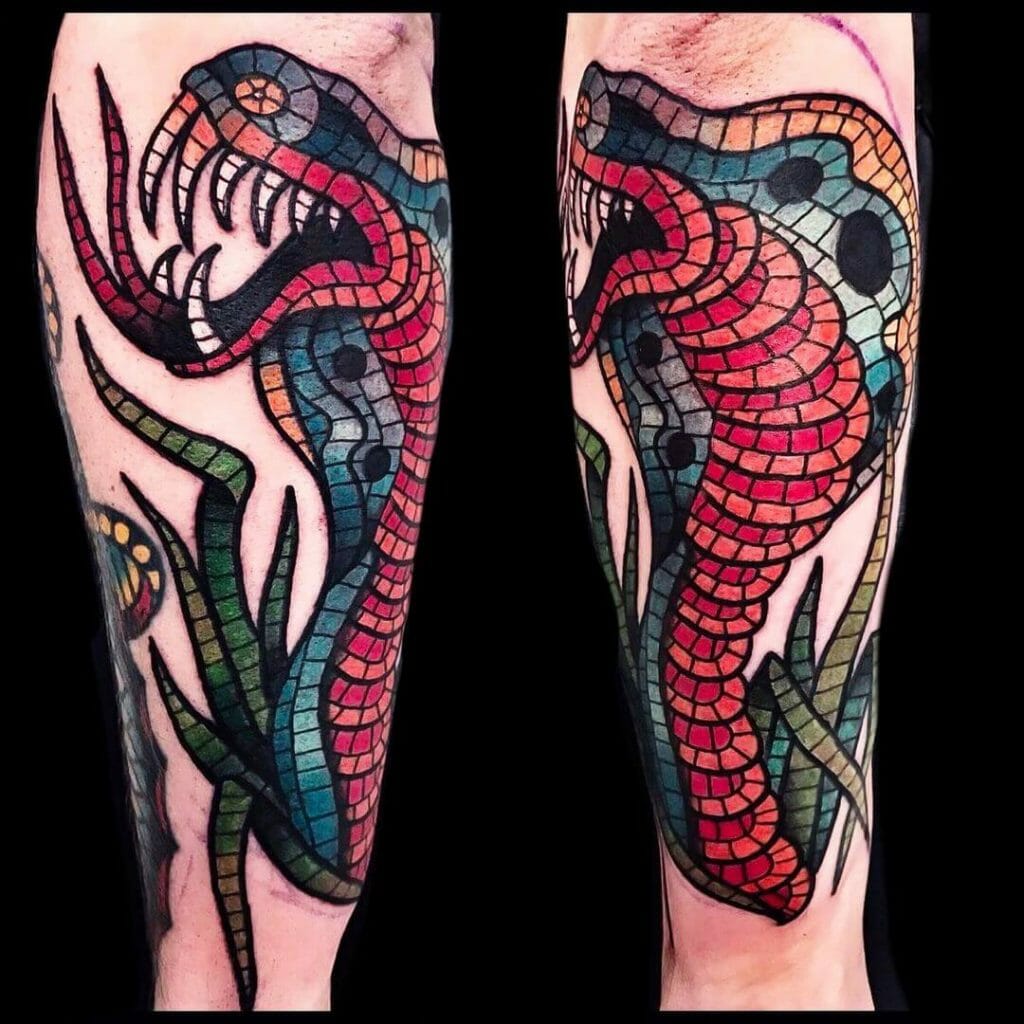 Snake Mosaic Tattoo