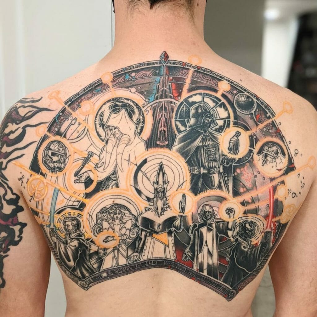 Star Wars Inspired Upper Back Tattoo Designs