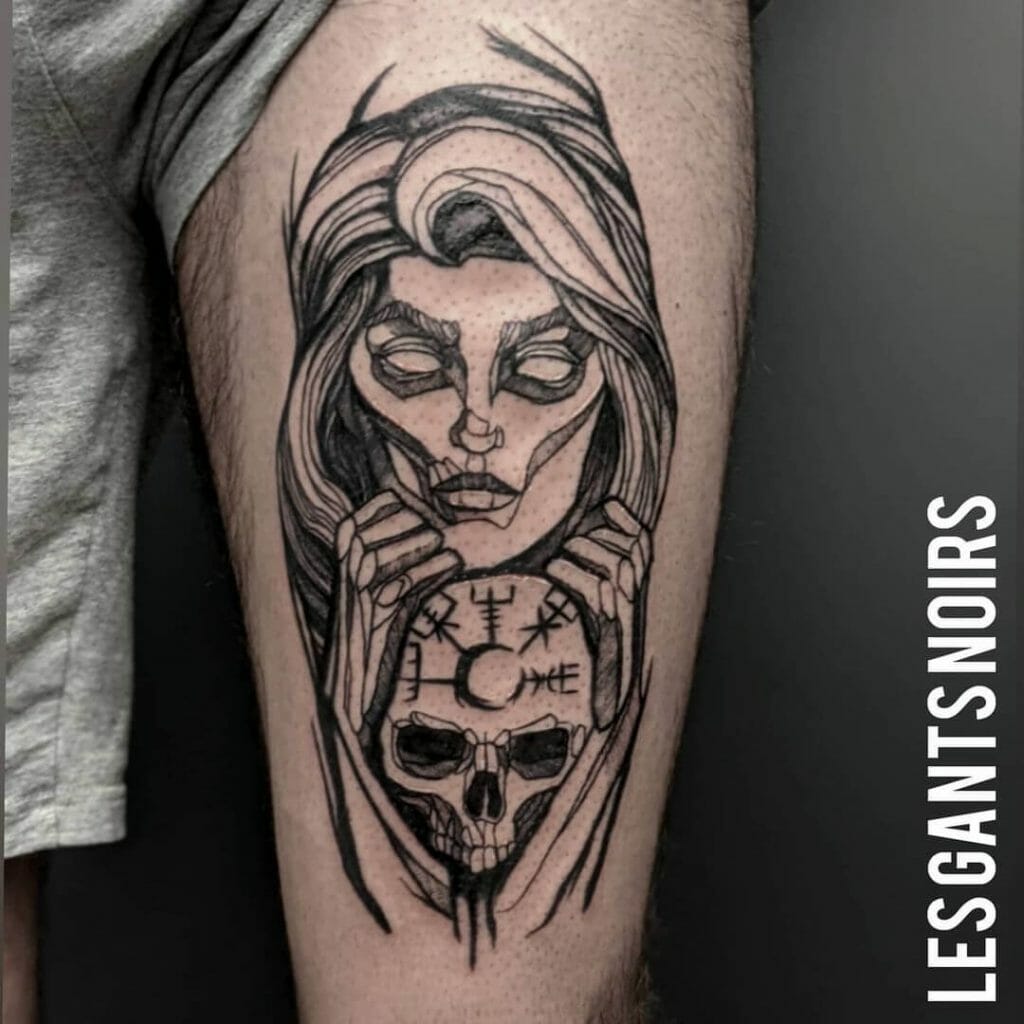 Symbolic Hel Tattoo