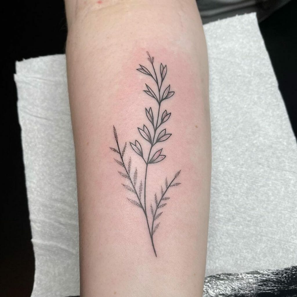Tattoo Minimalist Vine Flowers