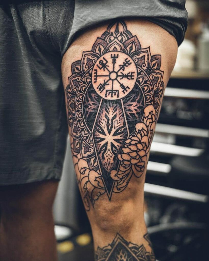 The Amazing Mandala Leg Sleeve Tattoo