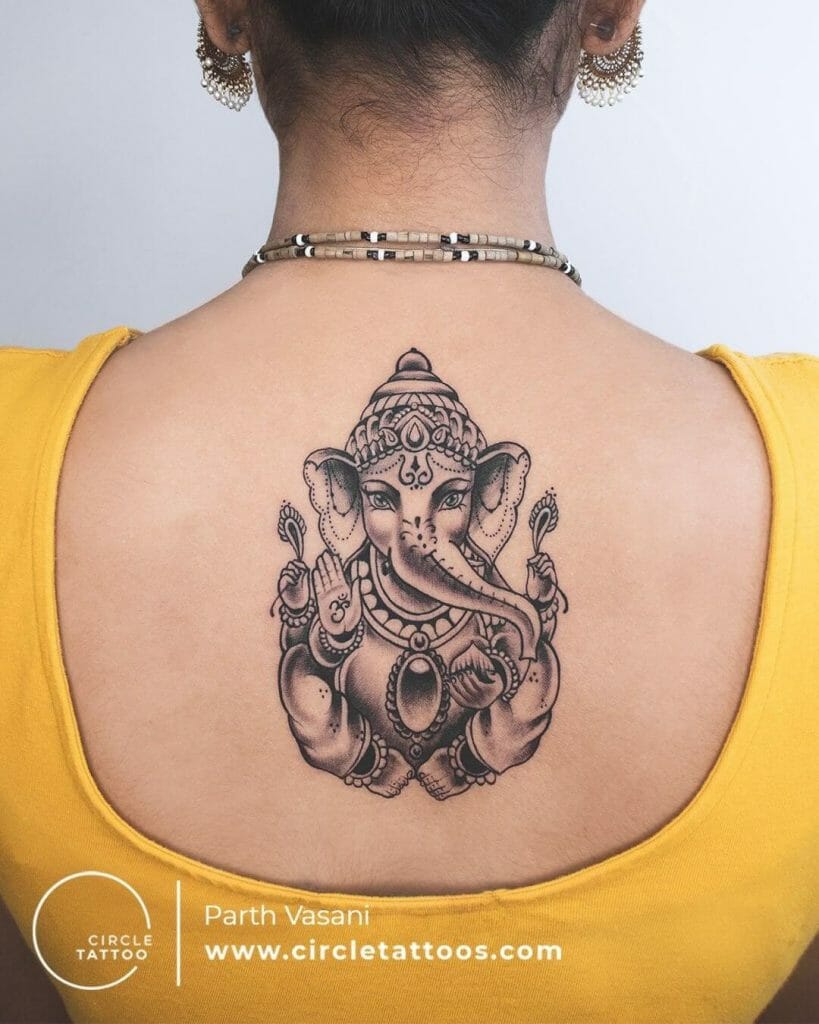 The Back Elephant Tattoo