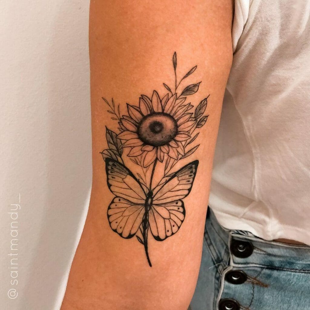 The Butterfly And The Sunflower