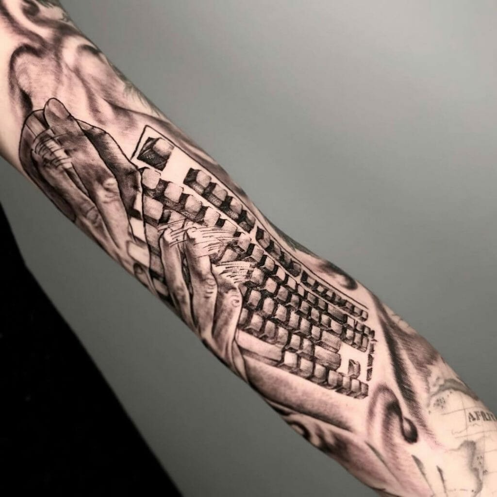 The 'Gaming Movement' Keyboard Tattoo