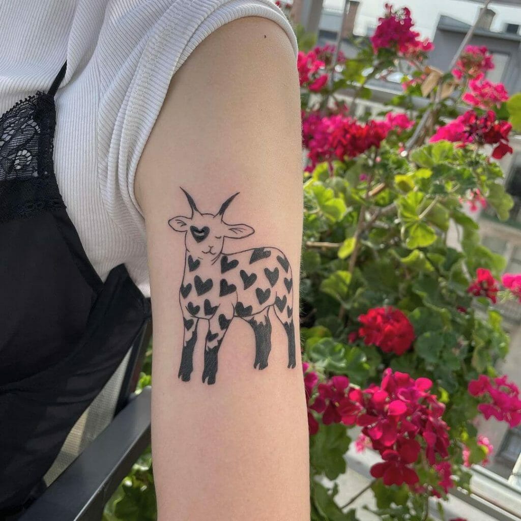 The Goat Tattoo Of Hearts