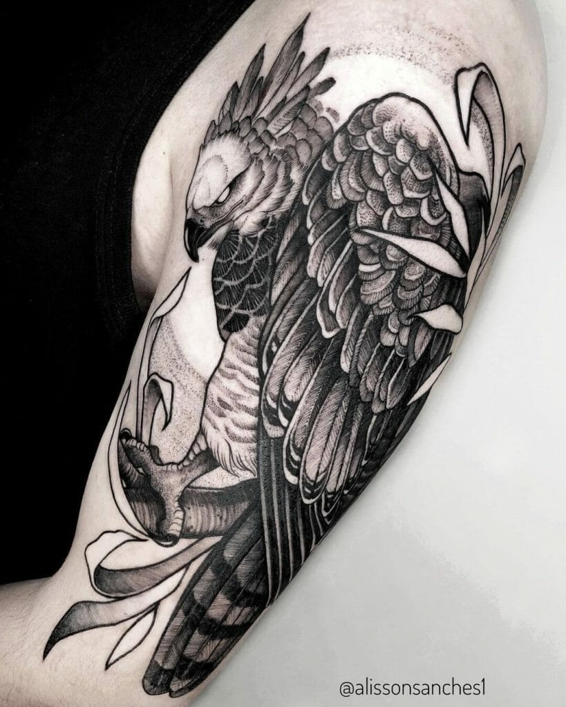 The Hunting Harpy Eagle Tattoo