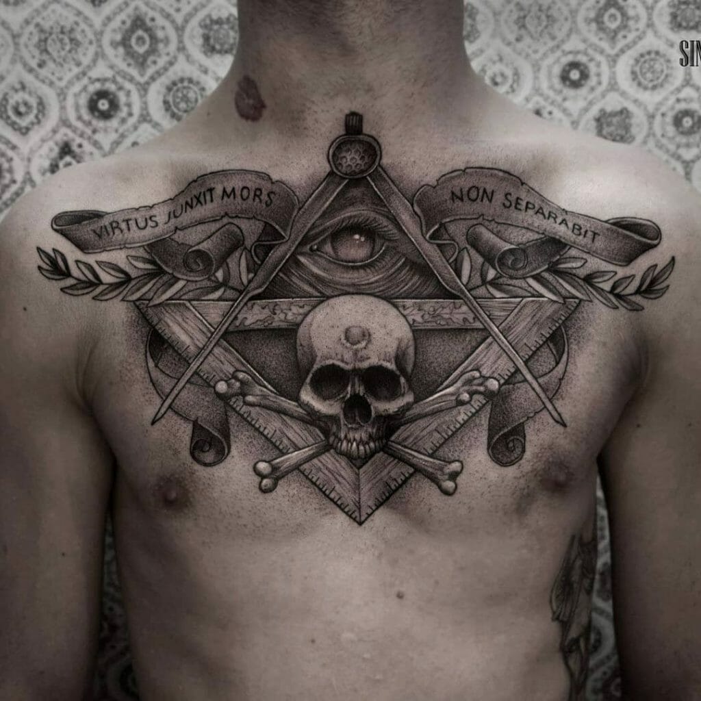 The Immortal Masonic Skull Tattoo