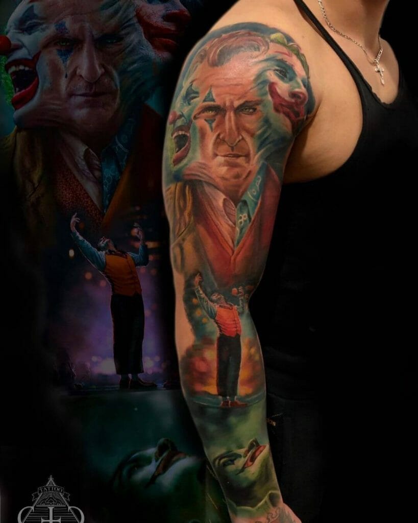 The Joker Full Sleeve Tattoo