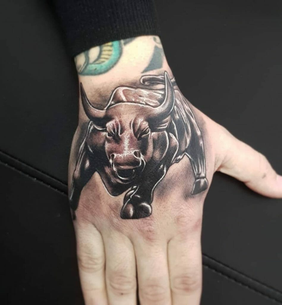 The Most Detailed Charging Bull Tattoo Designs