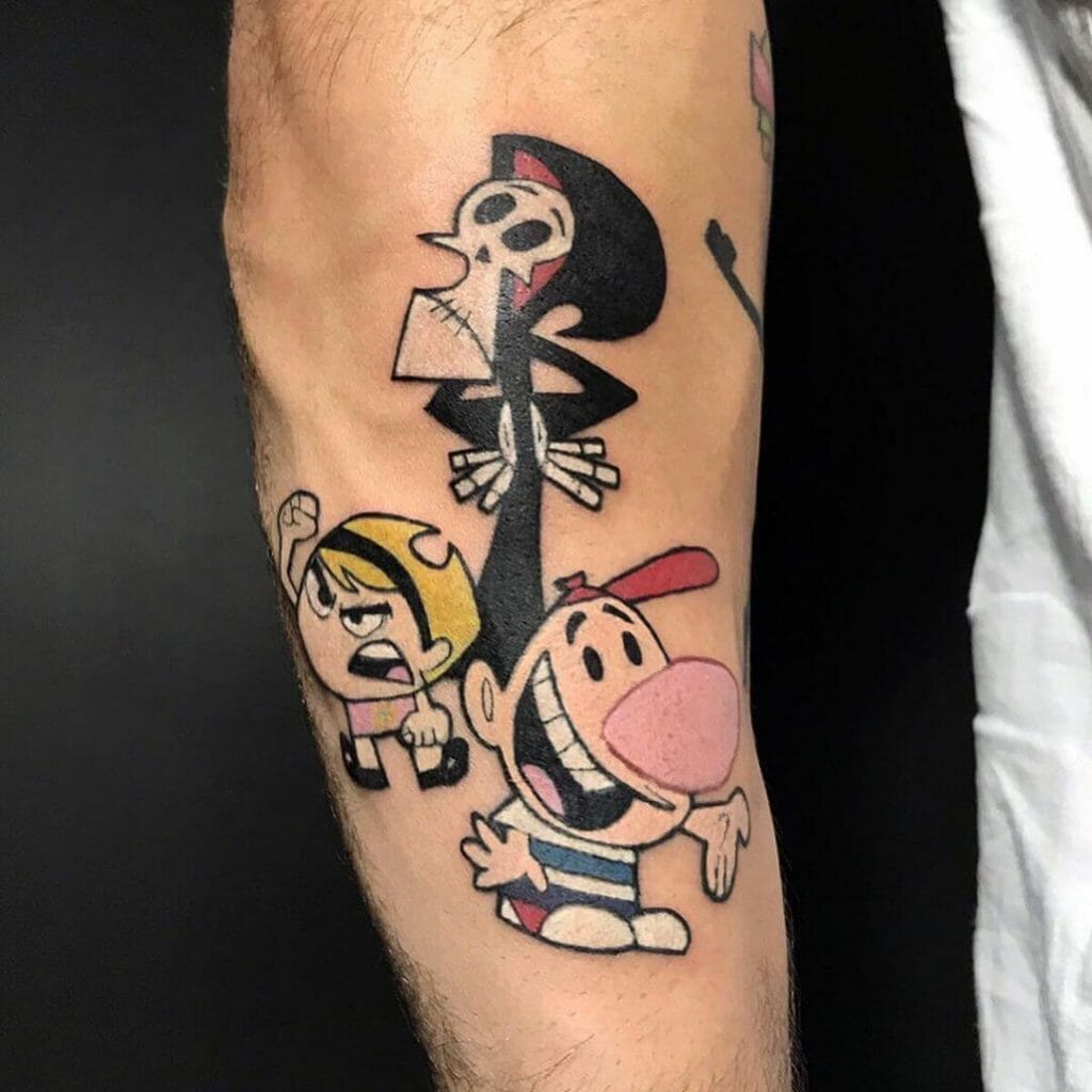 The No-Fuss Tattoo of Grim, Billy, And Mandy
