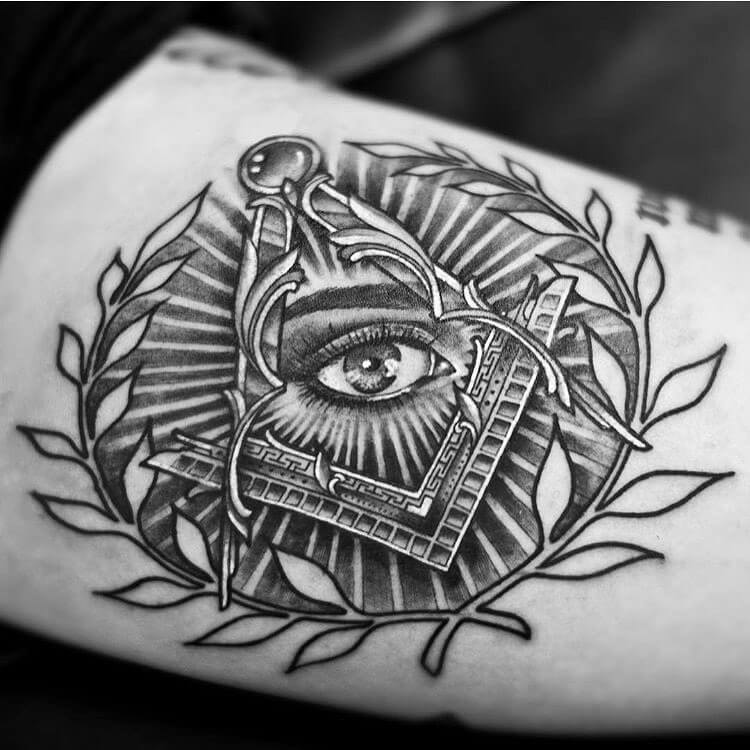 The Omniscient Masonic Eye Tattoo