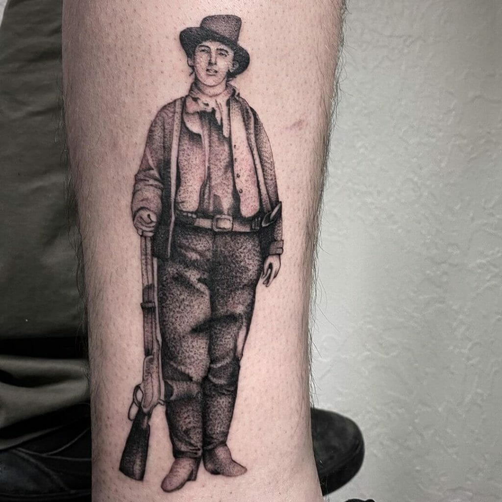 The Portrait of Billy The Kid Tattoo