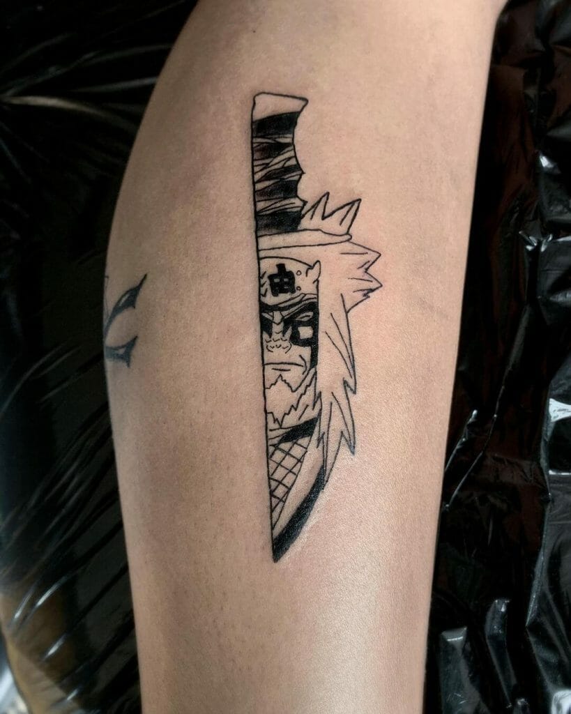 The Sage Mode On A Dagger Blade Tattoo