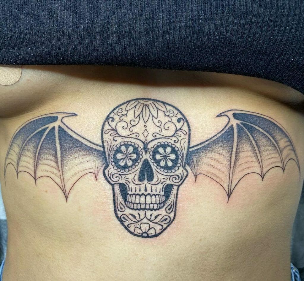 The Sugar Skull Deathbat Tattoo