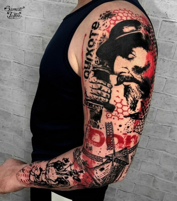 100 Latest Trash Polka Tattoo Ideas To Inspire You In 2023! - Outsons