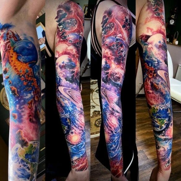101 Best Galaxy Tattoo Sleeve Ideas That Will Blow Your Mind!