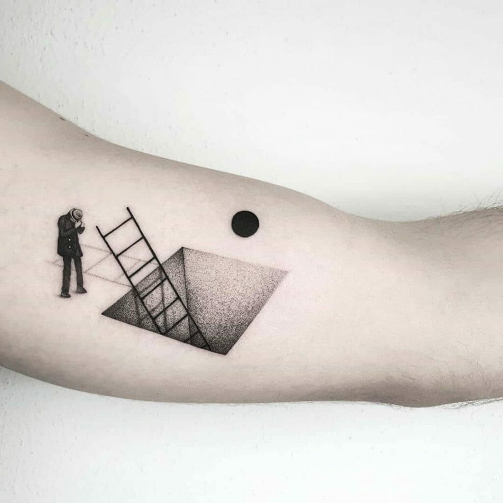 To Climb In Or Climb Out Ladder Tattoo