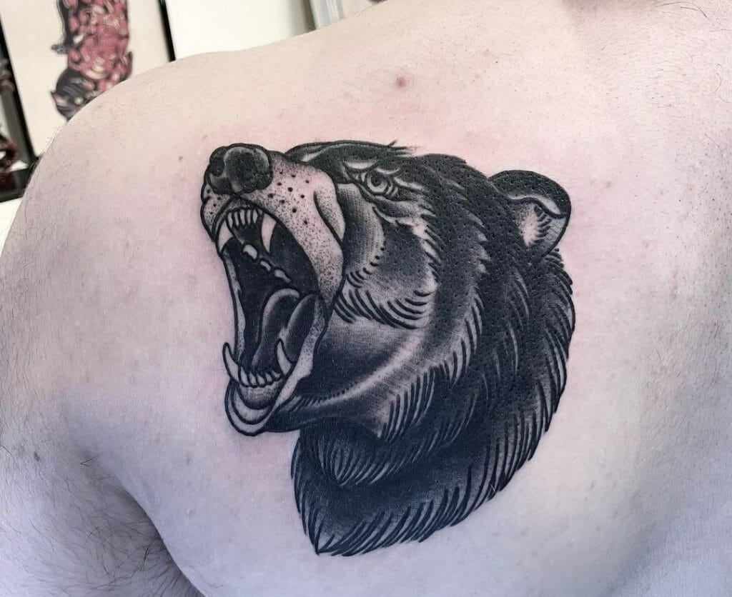 Traditional Bear Tattoos
