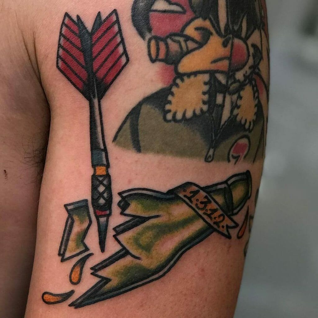 Traditional Dart Tattoo