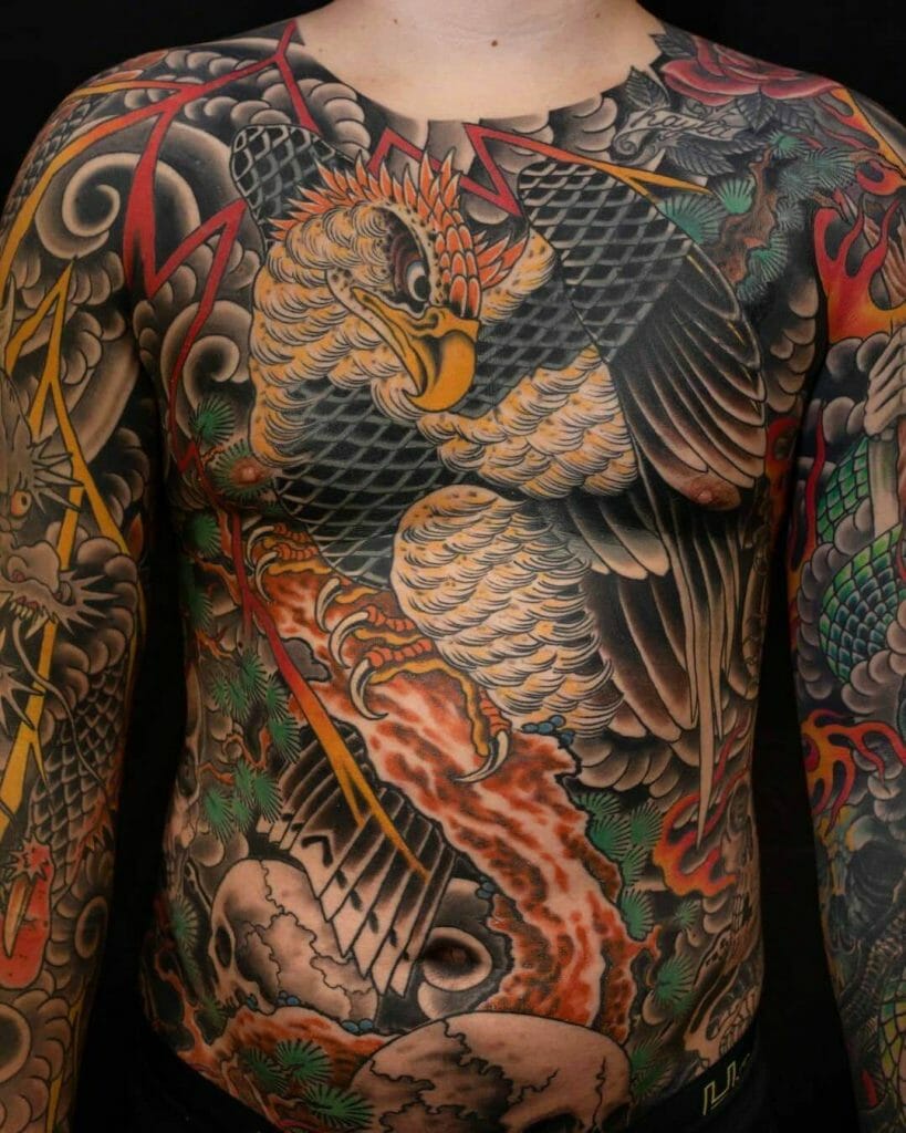 Traditional Japanese Bodysuit Tattoo