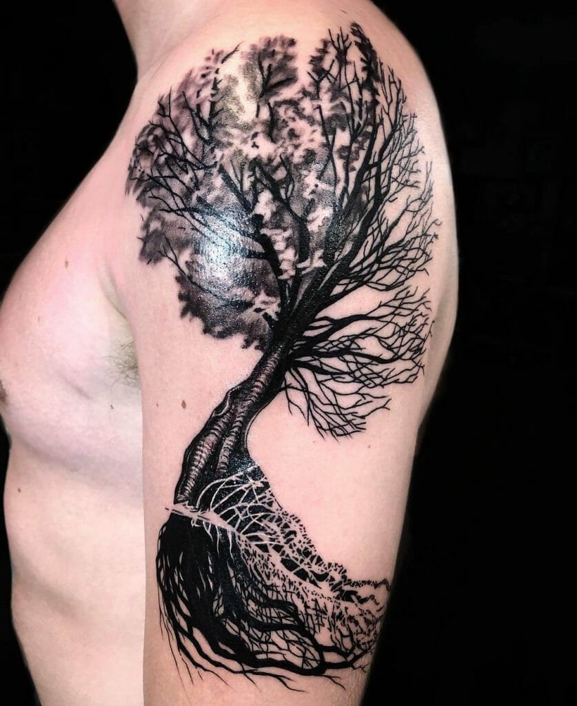 Tree Of Life Half Sleeve Irish Tattoo