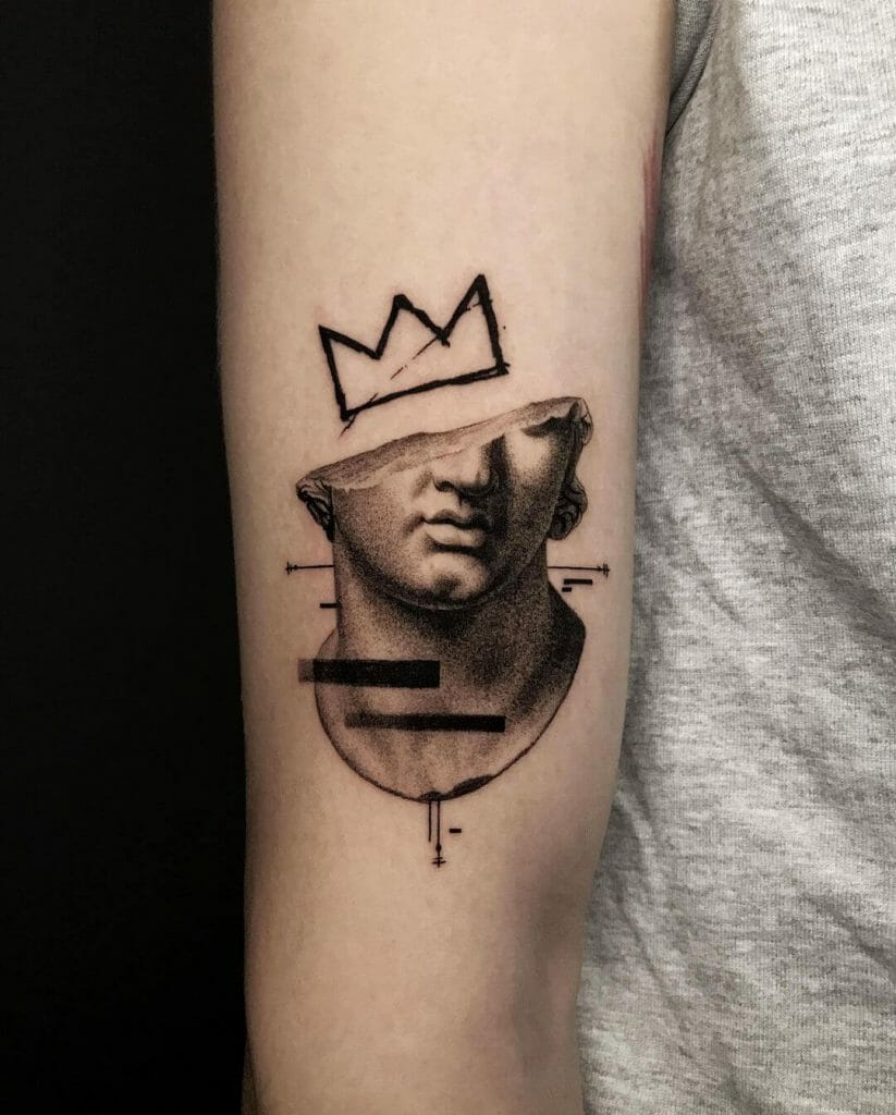Unconventional Marble Sculpture Tattoo Ideas