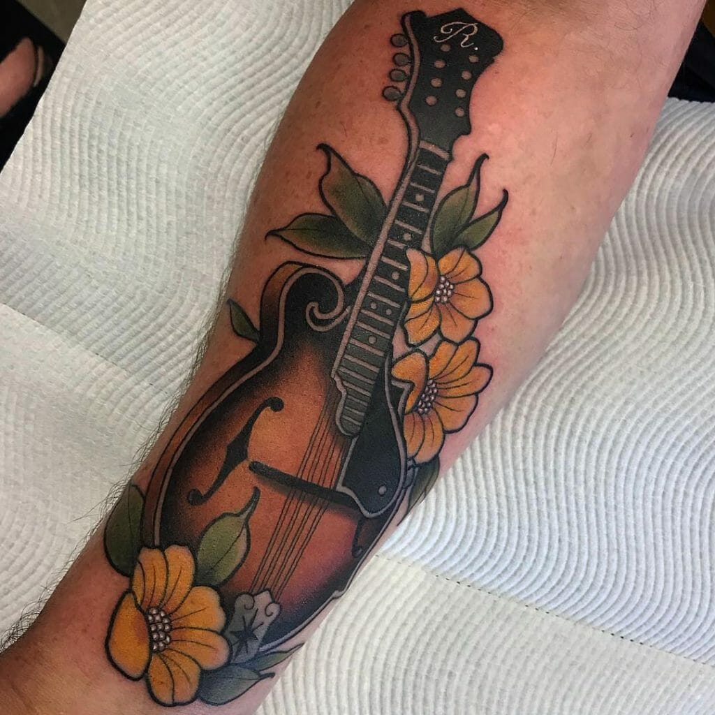 Weber Fern Mandolin Flower Tattoo
