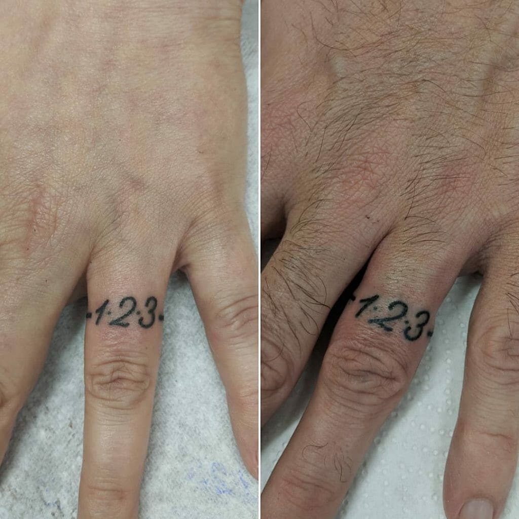 Wedding Ring Tattoo Ideas With Date