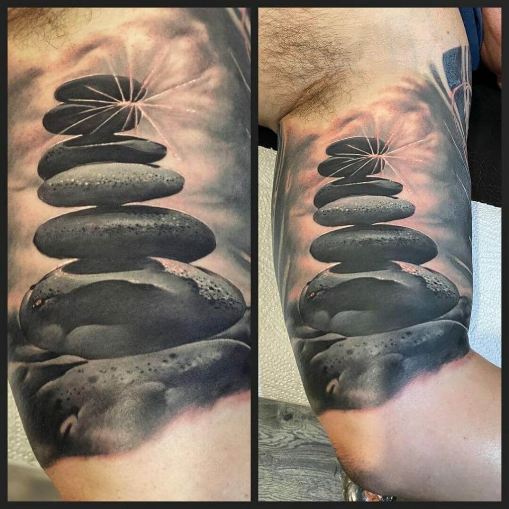 Zen Rock Formation Tattoo