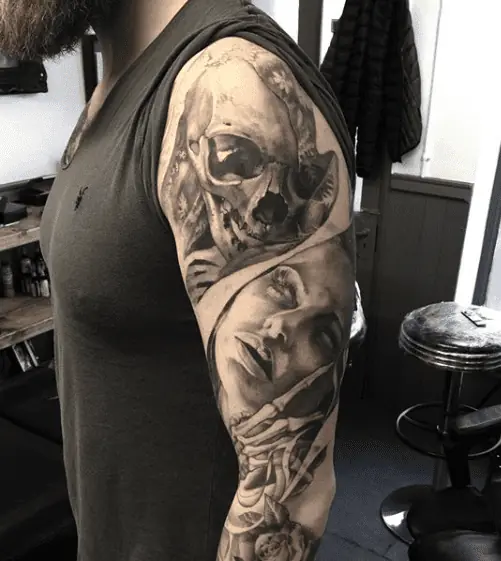 life and death tattoo