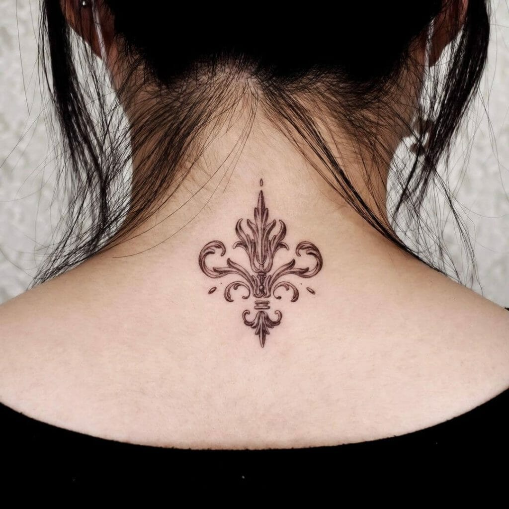 Girly Fleur De Lis Tattoo