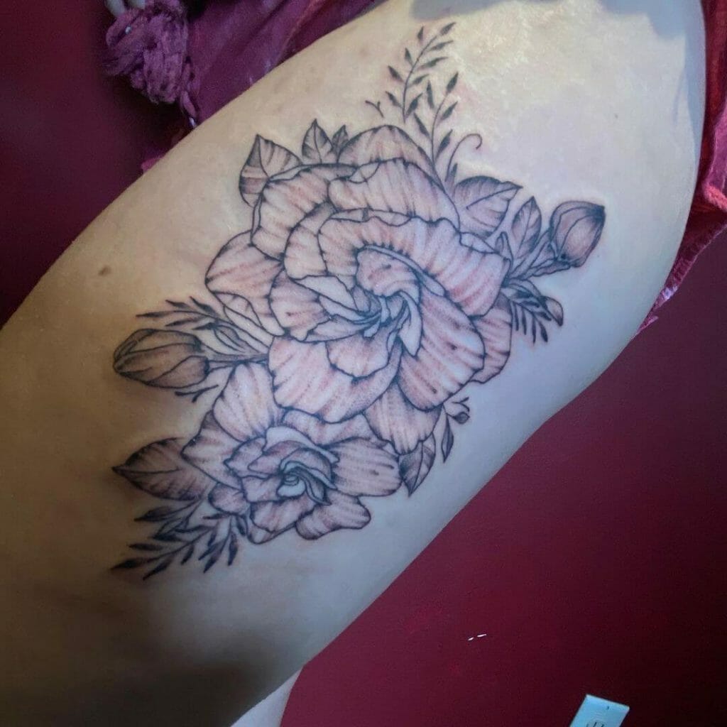 Artistic Gardenia Flower Tattoos For Your Arm