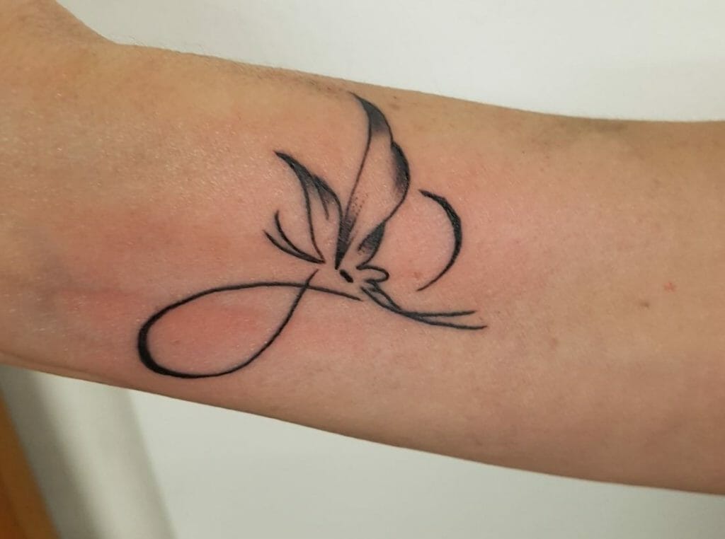 Infinity Butterfly Tattoo