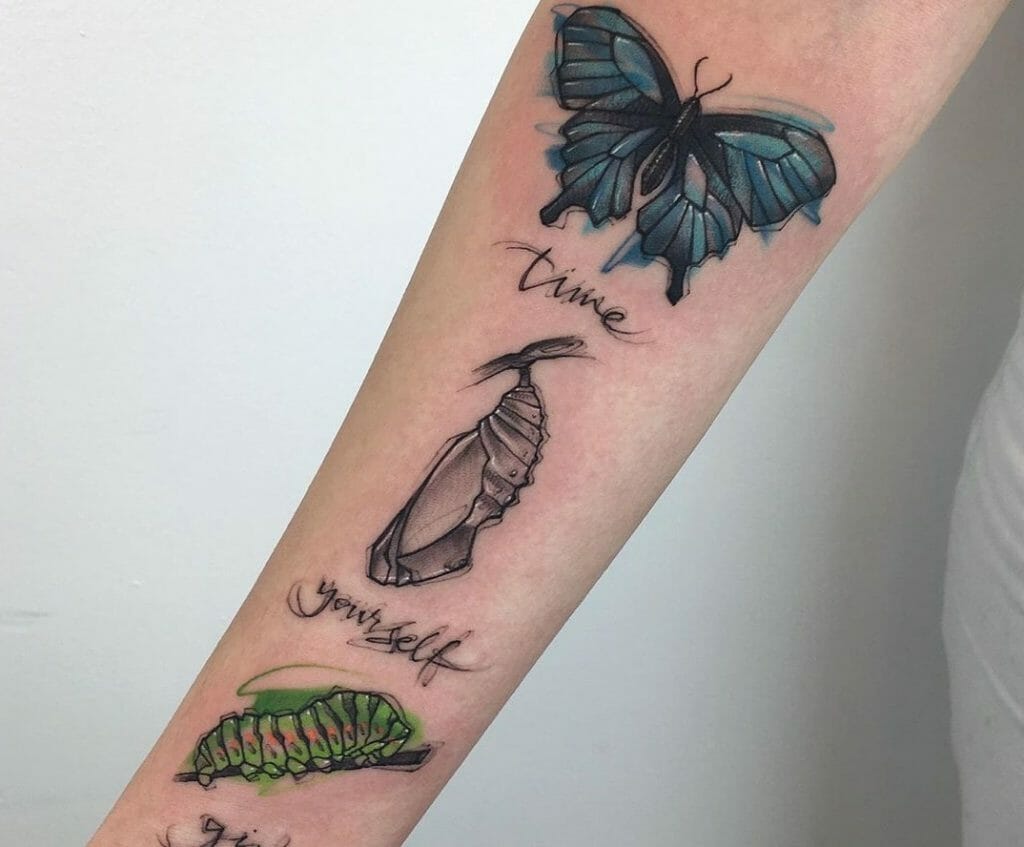 Butterfly Metamorphosis Tattoo
