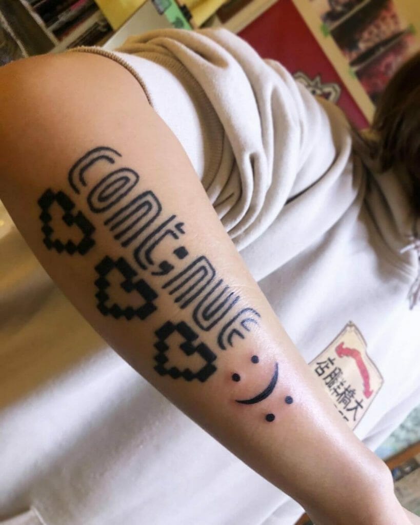 Creative Continue And Semicolon Tattoos