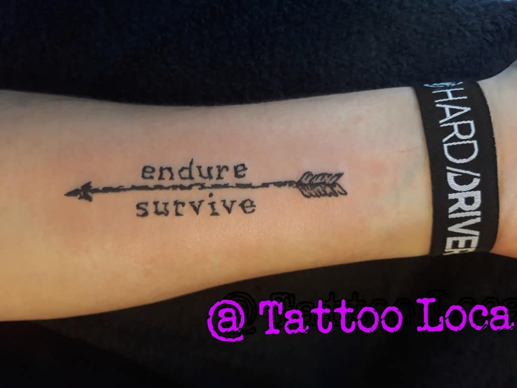 Endure And Survive Tattoo Design