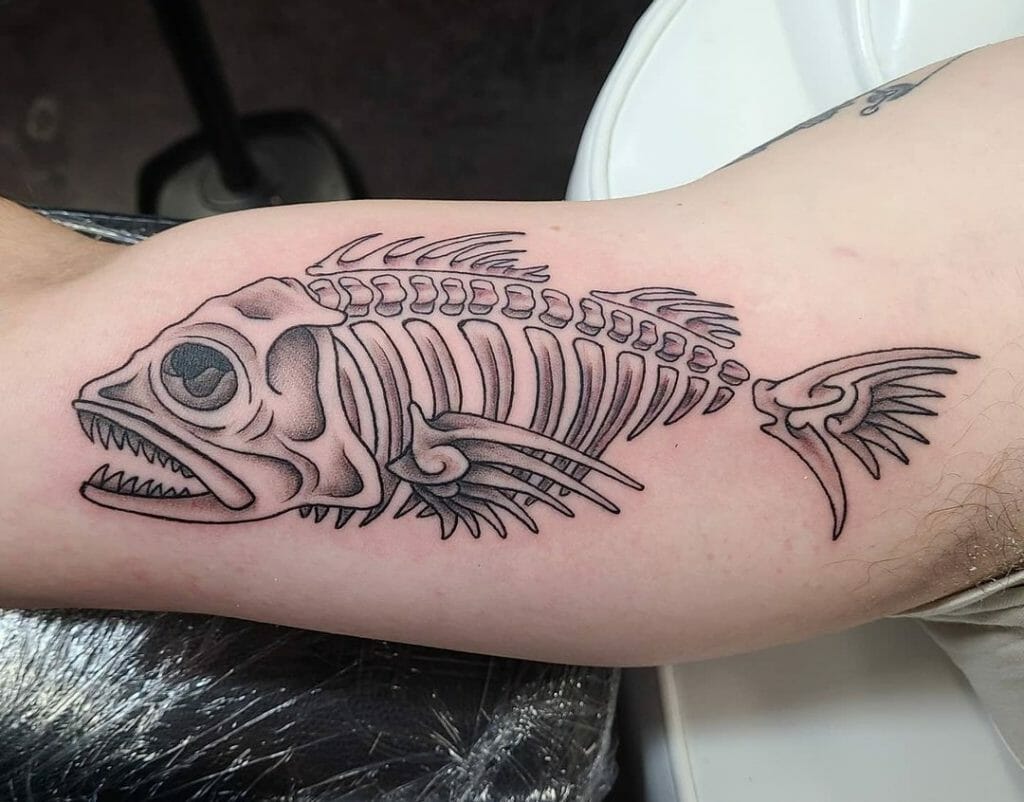 Fish Skeleton Tattoos