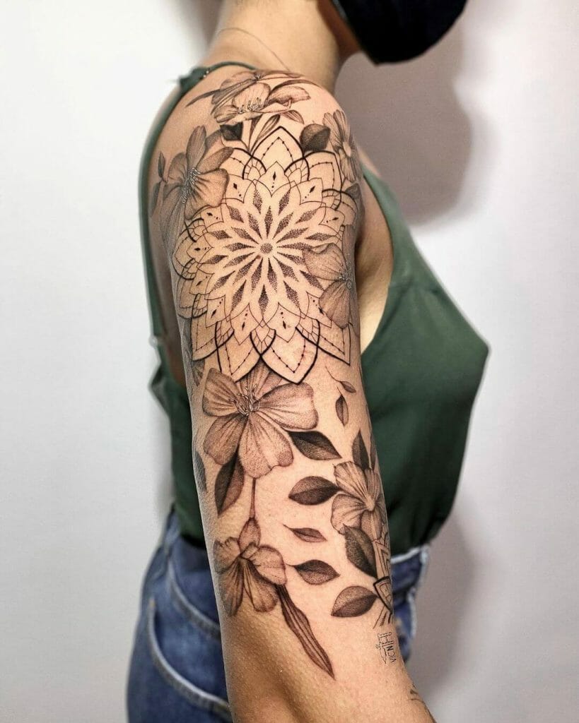 Details 96+ about mandala flower tattoo latest .vn